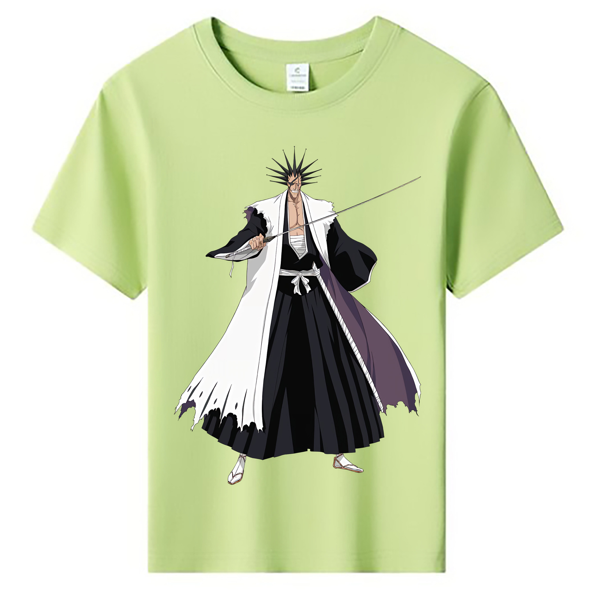 （画像用） ブリーチ ざらき けんぱち BLEACH Zaraki Kenpachi 綿100％キッズTシャツ（フロントプリント）